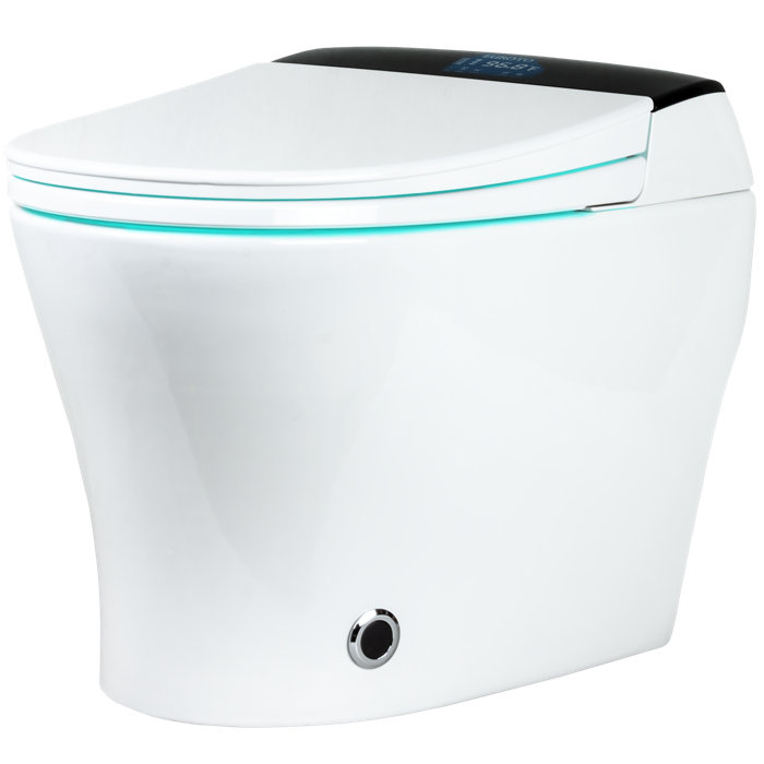 Euroto Newest 2023 Dual Flush Elongated Bidet One Piece Smart Toilet